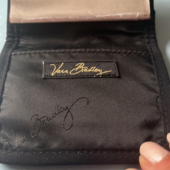 Vera Bradley Brown and Black credit card wallet. Pristine condition! - Picture 3 of 4
